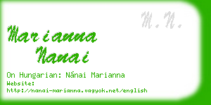 marianna nanai business card